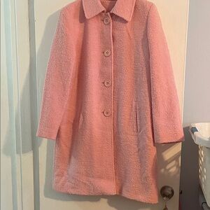 Like New-Chic Pink Teddy Jacket, 80% wool